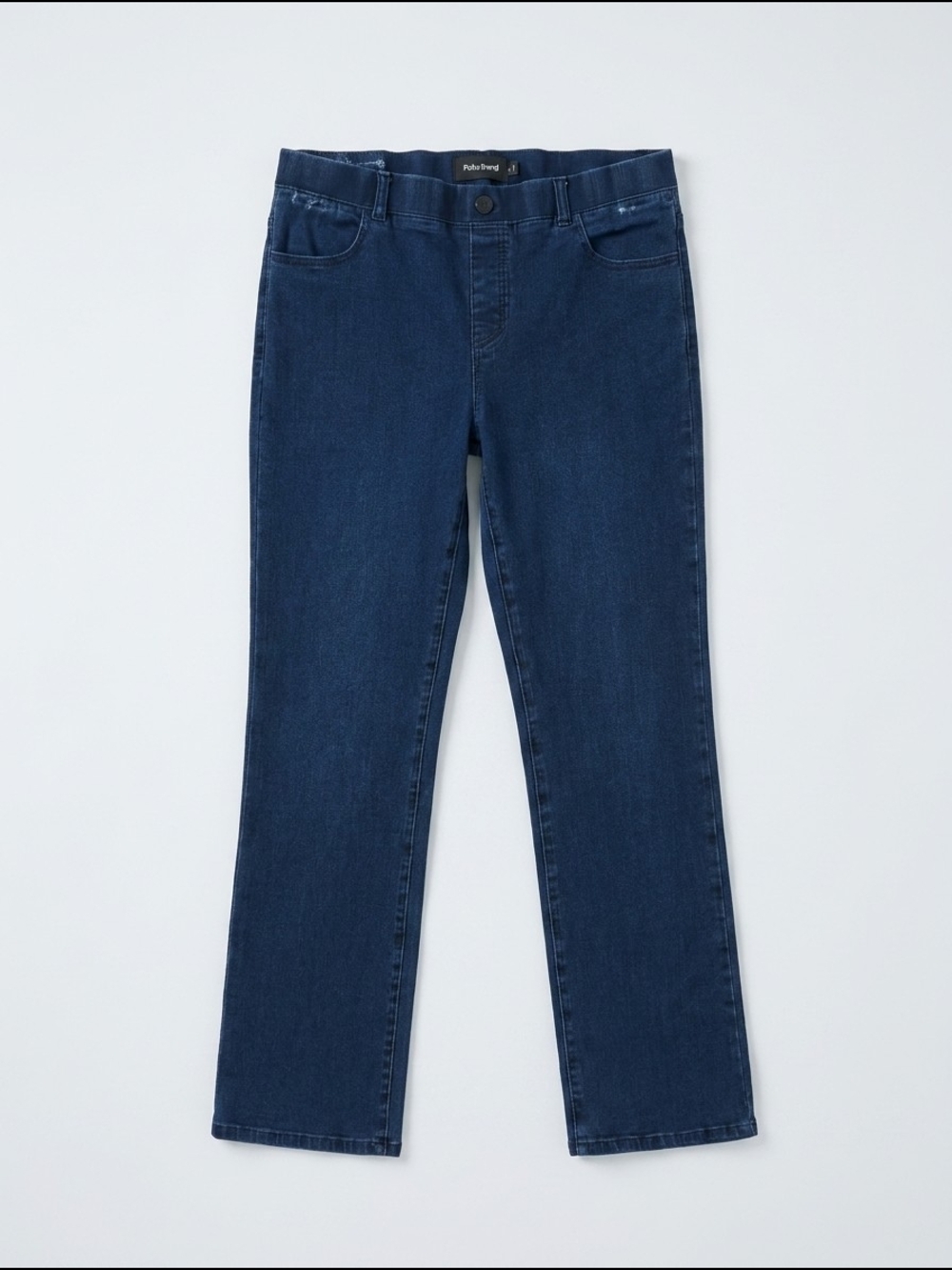 Betabrand‎ Women's Straight Leg Jeans - Dark Blue